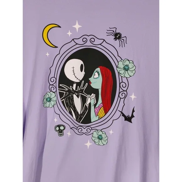 NWT Disney XL Nightmare Before Christmas Night Shirt Pockets Jack Skellington - Picture 2 of 6